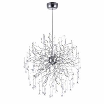 CWI Lighting Cherry Blossom 32 Light Chandelier with Chrome finish