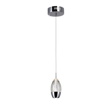 Perrier LED Mini Pendant in Chrome by CWI Lighting