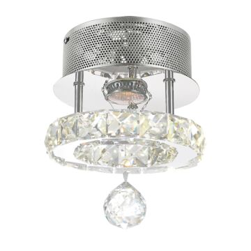 Ring LED Flush Mount in Stainless Steel by CWI Lighting