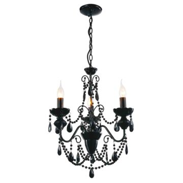 Keen Three Light Chandelier in Black by CWI Lighting