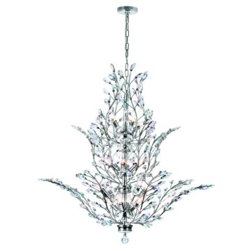 Ivy 18 Light Chandelier in Chrome by CWI Lighting