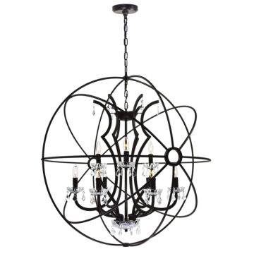 Campechia 12-Light Chandelier in Brown