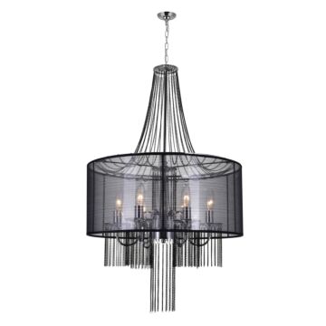 Amelia 6-Light Chandelier in Chrome