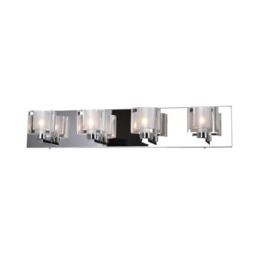 Tina Four Light Wall Sconce in Chrome by CWI Lighting