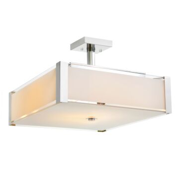 Lucie Four Light Chandelier in Chrome by CWI Lighting