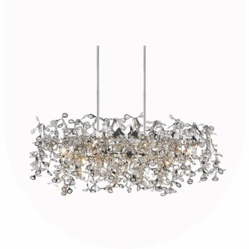 CWI Lighting Flurry 7 Light Down Chandelier with Chrome finish