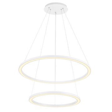 Chalice LED Chandelier in White by CWI Lighting