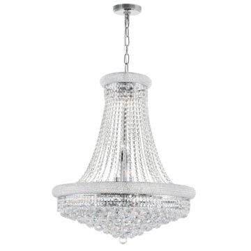 Empire 18 Light Chandelier in Chrome by CWI Lighting