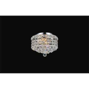 Luminous Two Light Flush Mount in Chrome by CWI Lighting