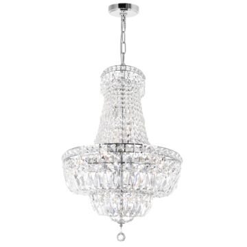 Stefania 17 Light Chandelier in Chrome by CWI Lighting