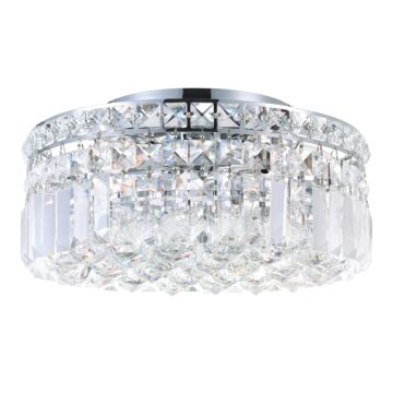 Colosseum Four Light Flush Mount in Chrome by CWI Lighting