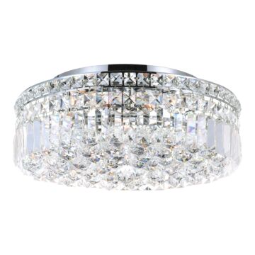 Colosseum Five Light Flush Mount in Chrome by CWI Lighting