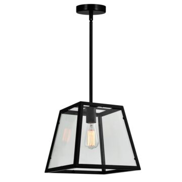 Alyson One Light Mini Pendant in Black by CWI Lighting
