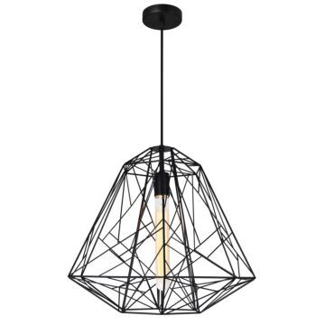 Bagheera One Light Pendant in Black by CWI Lighting