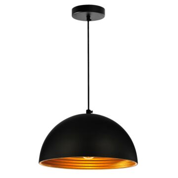 Modest One Light Mini Pendant in Black by CWI Lighting