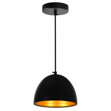 Modest One Light Mini Pendant in Black by CWI Lighting