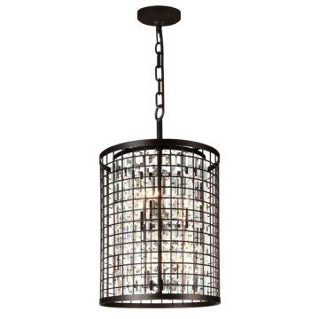 CWI Lighting Meghna 6 Light Up Chandelier with Brown finish