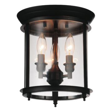 Desire Three Light Flush Mount in Oil Rubbed Bronze by CWI Lighting