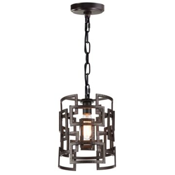 CWI Lighting Litani 1 Light Down Chandelier with Brown finish