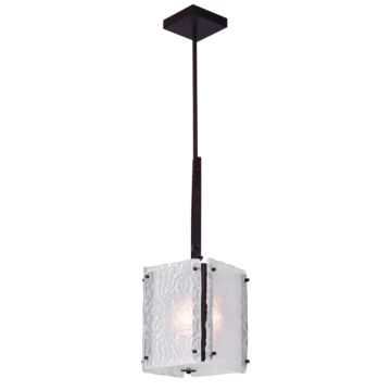 CWI Lighting Assunta 1 Light Pendant with Black Finish