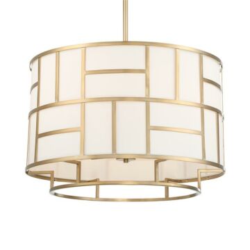 Danielson Six Light Chandelier in Vibrant Gold by Crystorama