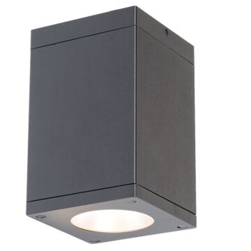 Cube Arch LED Flush Mount in Graphite by W.A.C. Lighting