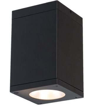 Cube Arch LED Flush Mount in Black by W.A.C. Lighting