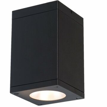 Cube Arch LED Flush Mount in Black by W.A.C. Lighting