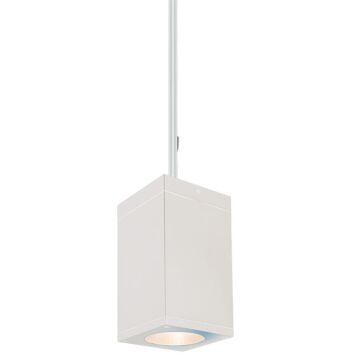 Cube Arch LED Pendant in White by W.A.C. Lighting