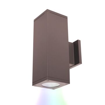 Cube Arch 2-Light LED Wall Light in Bronze