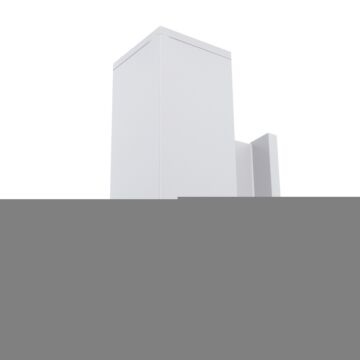 Cube Arch 2-Light LED Wall Light in White