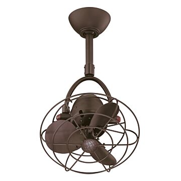 Diane 16 13" Ceiling Fan in Textured Bronze