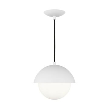 Hyde One Light Pendant in Matte White by Visual Comfort Studio