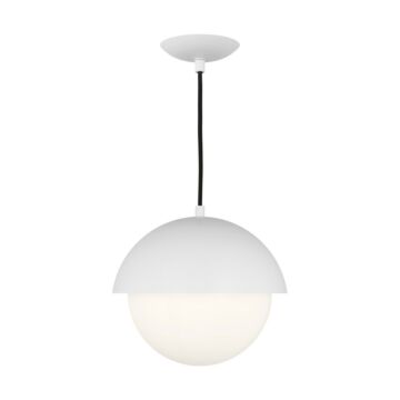 Hyde One Light Pendant in Matte White by Visual Comfort Studio