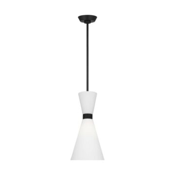 Belcarra One Light Pendant in Midnight Black by Visual Comfort Studio