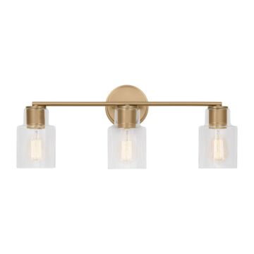Sayward Three Light Bath in Satin Brass by Visual Comfort Studio
