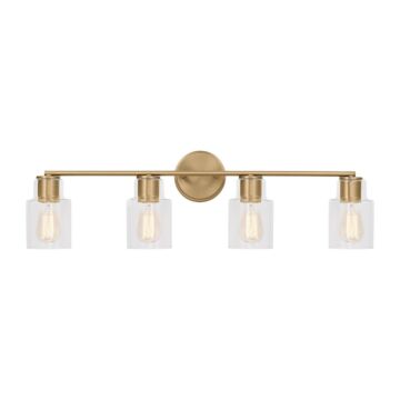 Sayward Four Light Bath in Satin Brass by Visual Comfort Studio