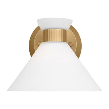 Belcarra One Light Wall Sconce in Satin Brass by Visual Comfort Studio