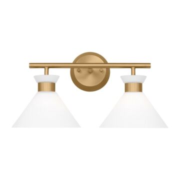 Belcarra Two Light Bath in Satin Brass by Visual Comfort Studio