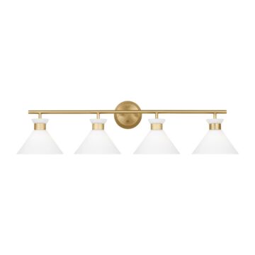 Belcarra Four Light Bath in Satin Brass by Visual Comfort Studio