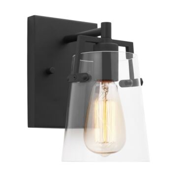 Crofton One Light Wall Sconce in Midnight Black by Visual Comfort Studio