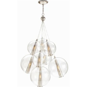 Caviar Eight Light Cluster in Clear by Arteriors