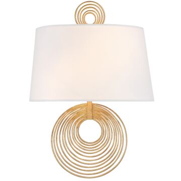 Doral Two Light Wall Sconce in Renaissance Gold by Crystorama