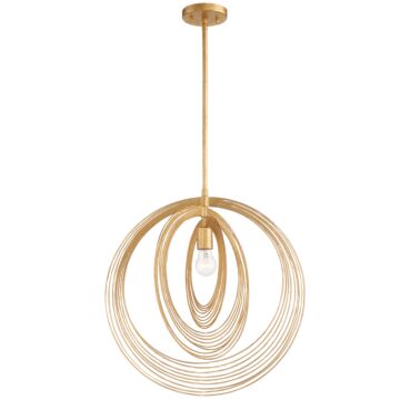 Doral One Light Pendant in Renaissance Gold by Crystorama