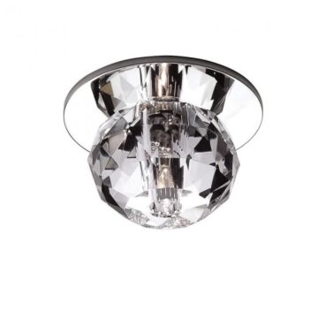 Beauty Spot 1-Light LED Recessed Light Beauty Spot in Clear with Chrome