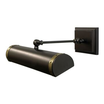 Steamer Two Light Picture Light in Mahogany Bronzeith Antique Brass accents by House of Troy