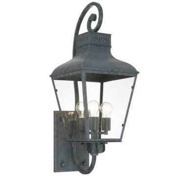 Dumont Three Light Outdoor Wall Sconce in Graphite by Crystorama