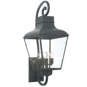 Dumont Four Light Outdoor Wall Sconce in Graphite by Crystorama