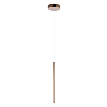 Flute LED Mini Pendant in Rose Gold by ET2