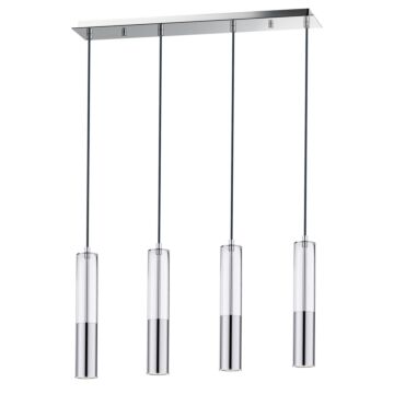 Torch LED Linear Pendant in Polished Chrome by ET2